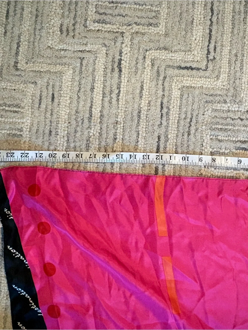 Worthington Pink, Red & Black Graphic 100% silk Long Scarf